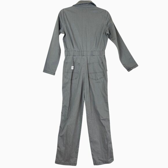LEE Workwear Vintage Modern Womens XS Union Alls Coveralls Jumpsuit Dark Gray - Picture 4 of 12